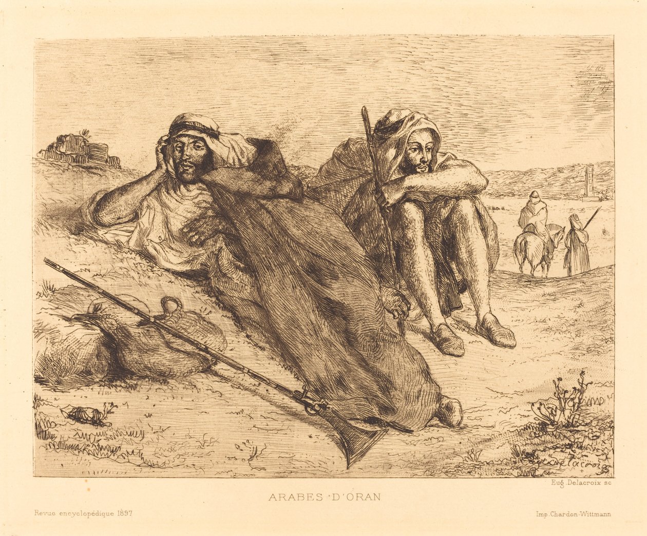 Arabowie Oranu, 1833. autorstwa Eugène Delacroix