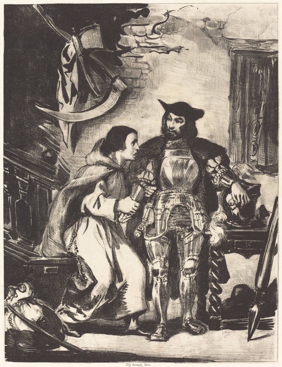 Brat Martin z Goetz autorstwa Eugène Delacroix