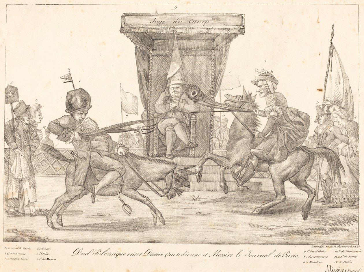 Pojedynek polemiczny, 1821. autorstwa Eugène Delacroix