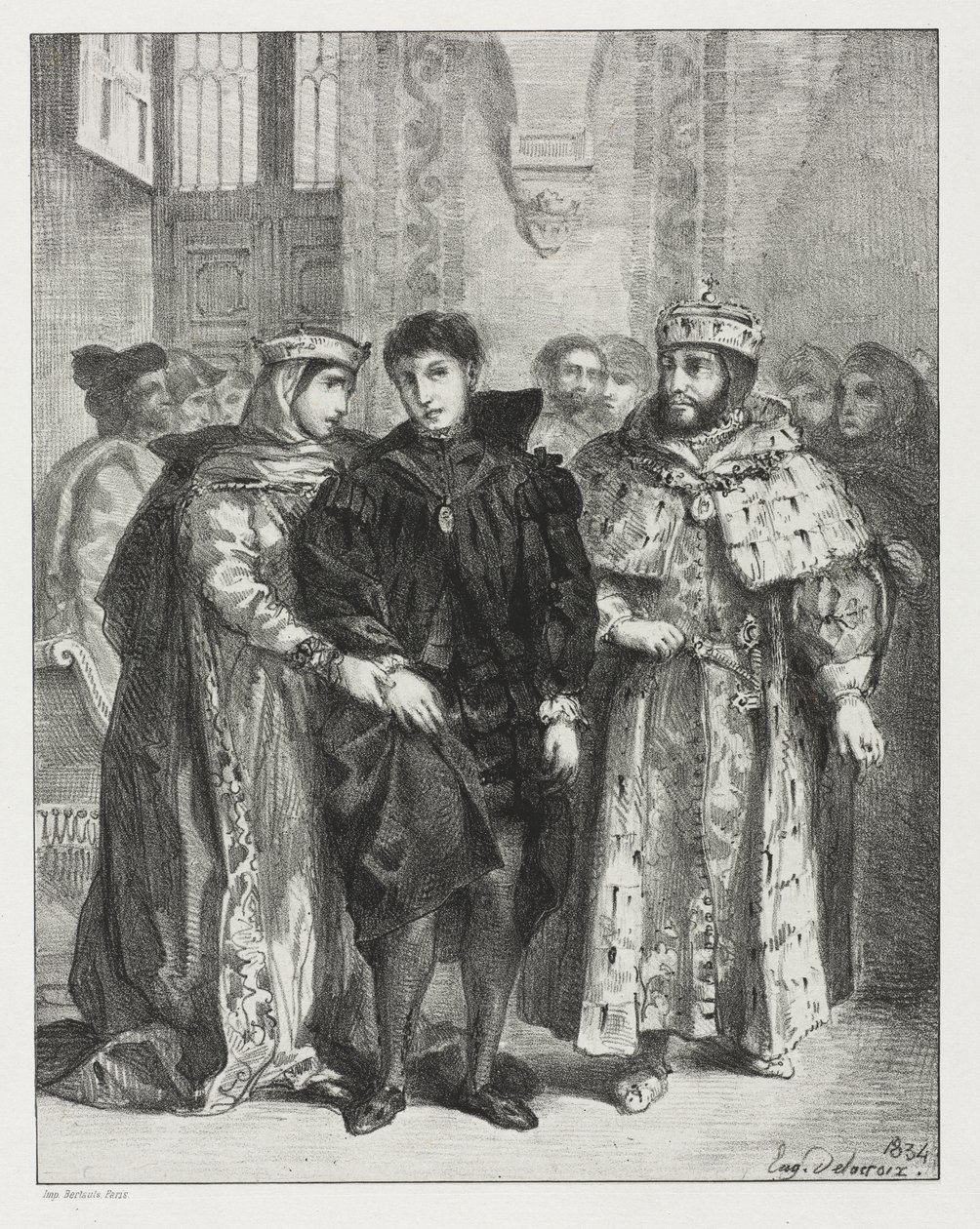 Mała wioska autorstwa Eugène Delacroix