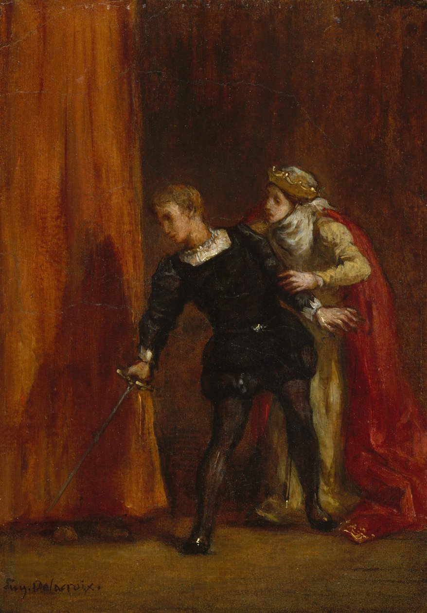 Hamlet i jego matka, 1849. autorstwa Ferdinand Victor Eugene Delacroix