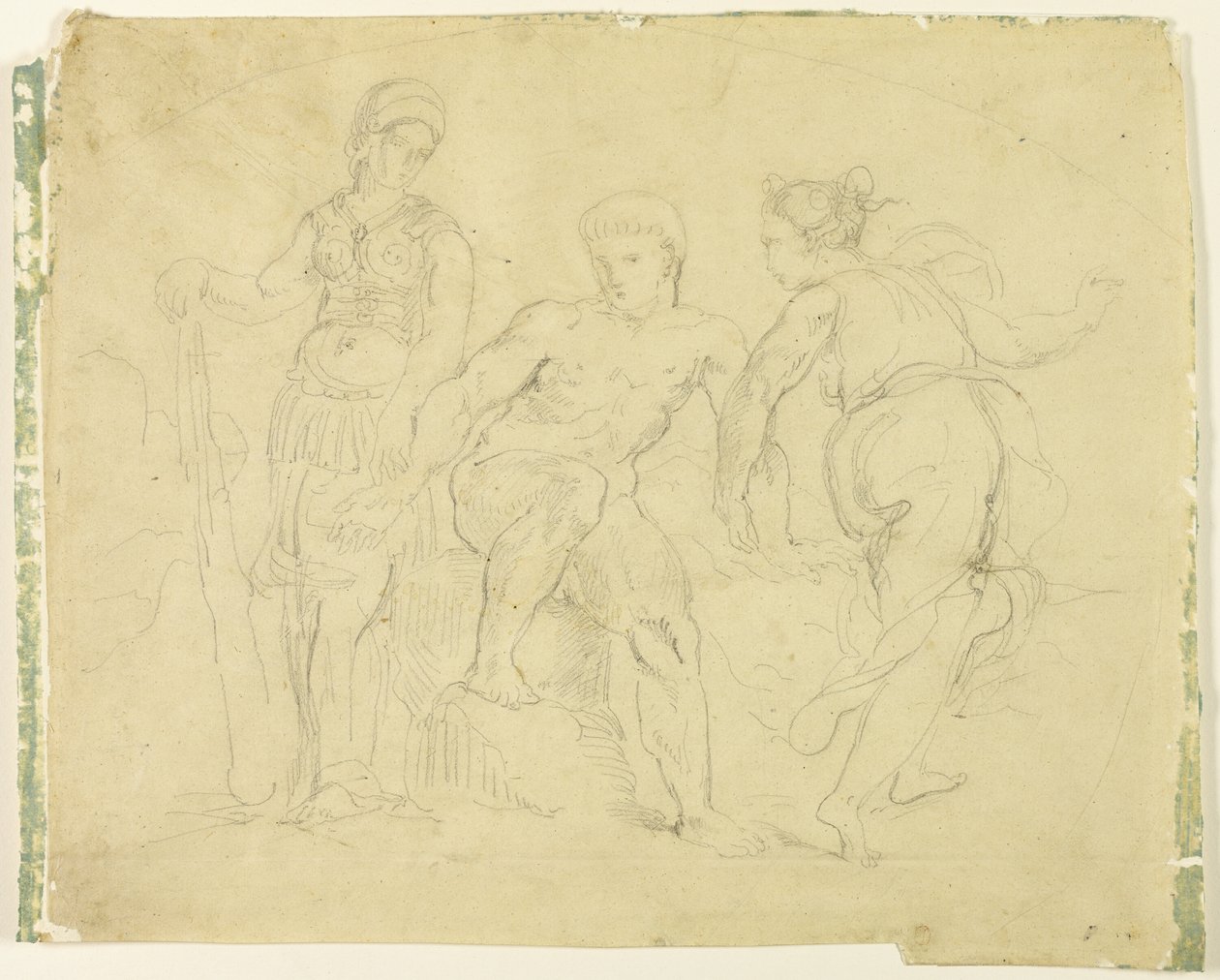 Herkules między cnotą a występkiem autorstwa Eugène Delacroix
