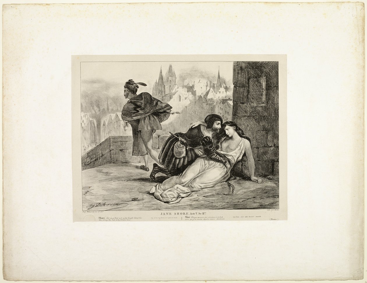 Jane Shore autorstwa Eugène Delacroix