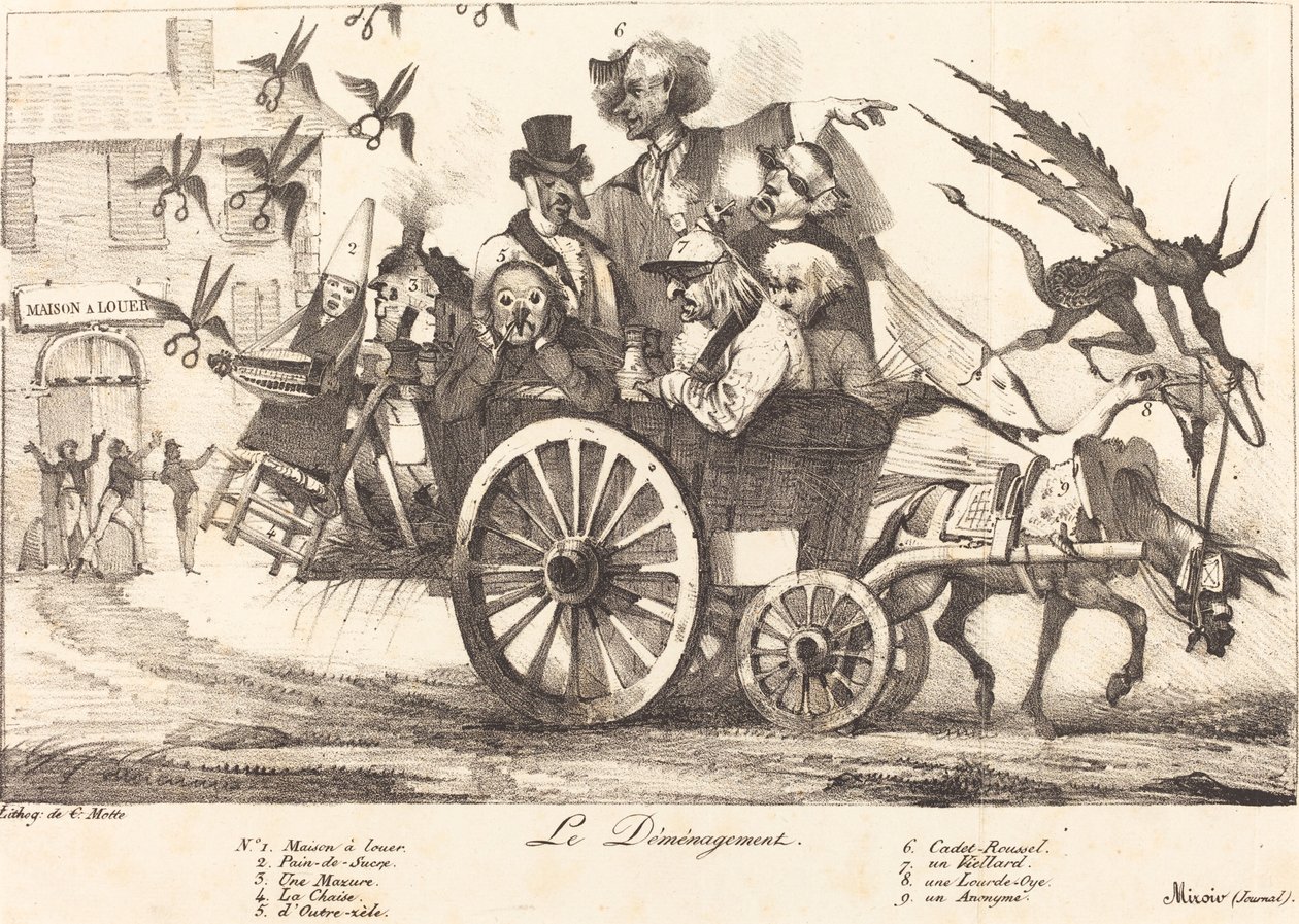 Ruch cenzury autorstwa Eugène Delacroix