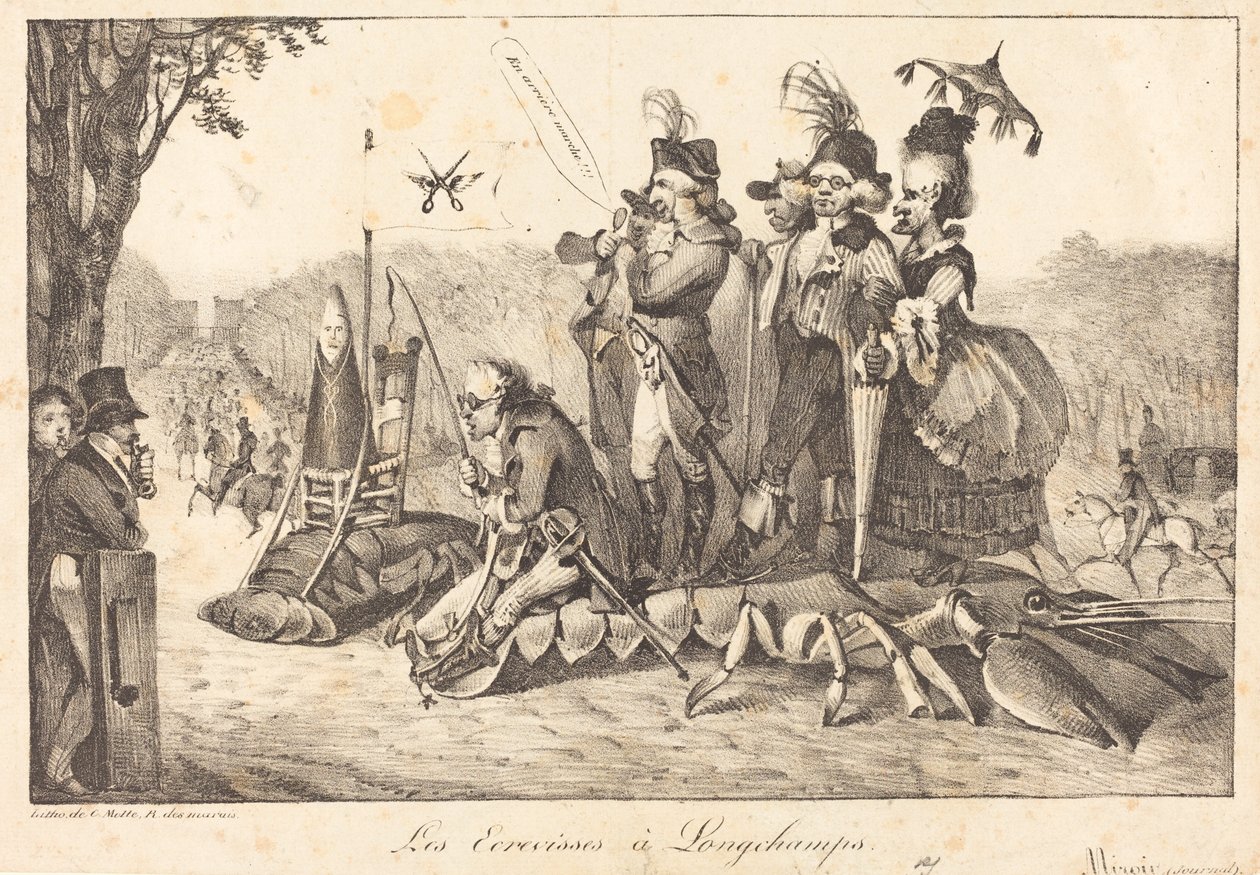 Raki w Longchamps autorstwa Eugène Delacroix