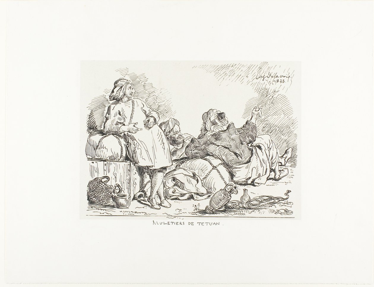 Muleteers of Tetuan autorstwa Eugène Delacroix