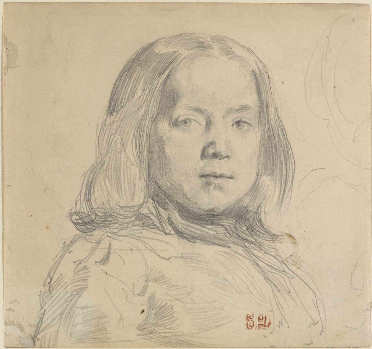 Portret dziecka autorstwa Eugène Delacroix