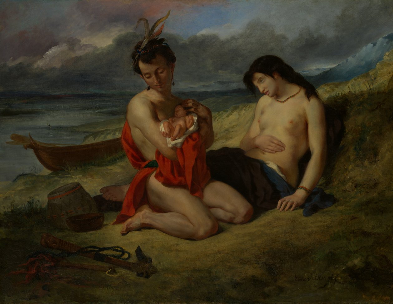 Natchez, 1823-24 i 1835. autorstwa Ferdinand Victor Eugene Delacroix