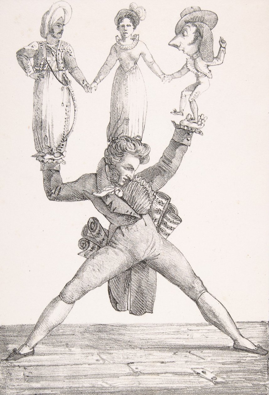 Teatr Włoski, 1821., 1821. autorstwa Eugène Delacroix