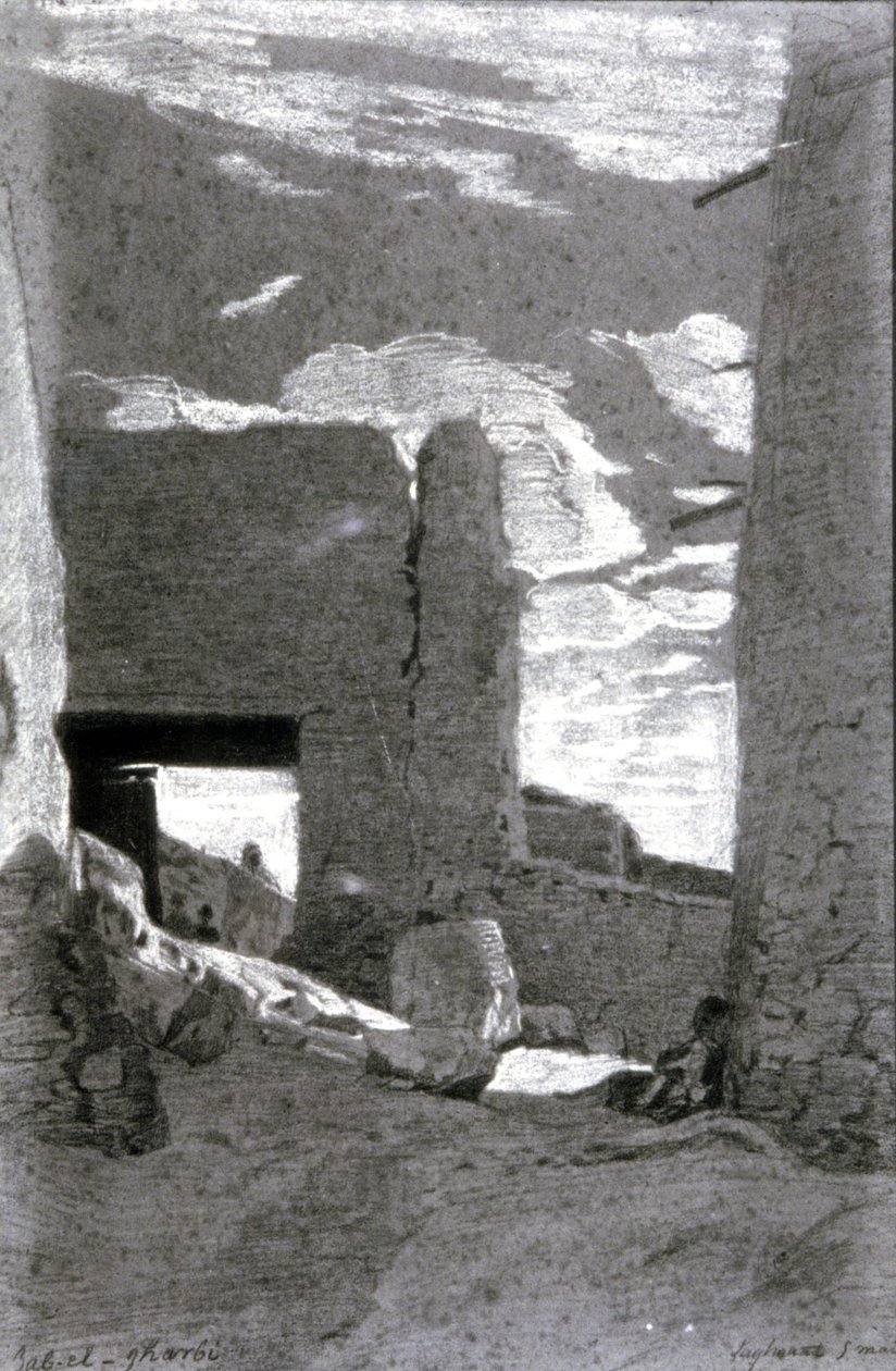 Bab El Gharbi, języki autorstwa Eugène Fromentin