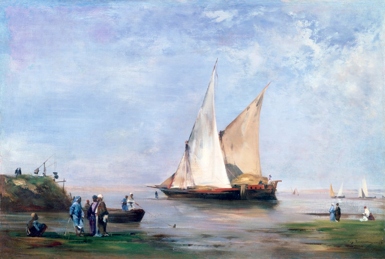Brzegi Nilu, 1874 autorstwa Eugène Fromentin