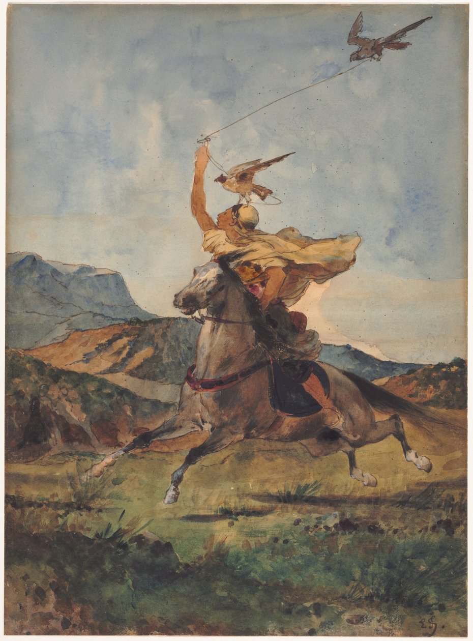 Sokolnik. autorstwa Eugène Fromentin