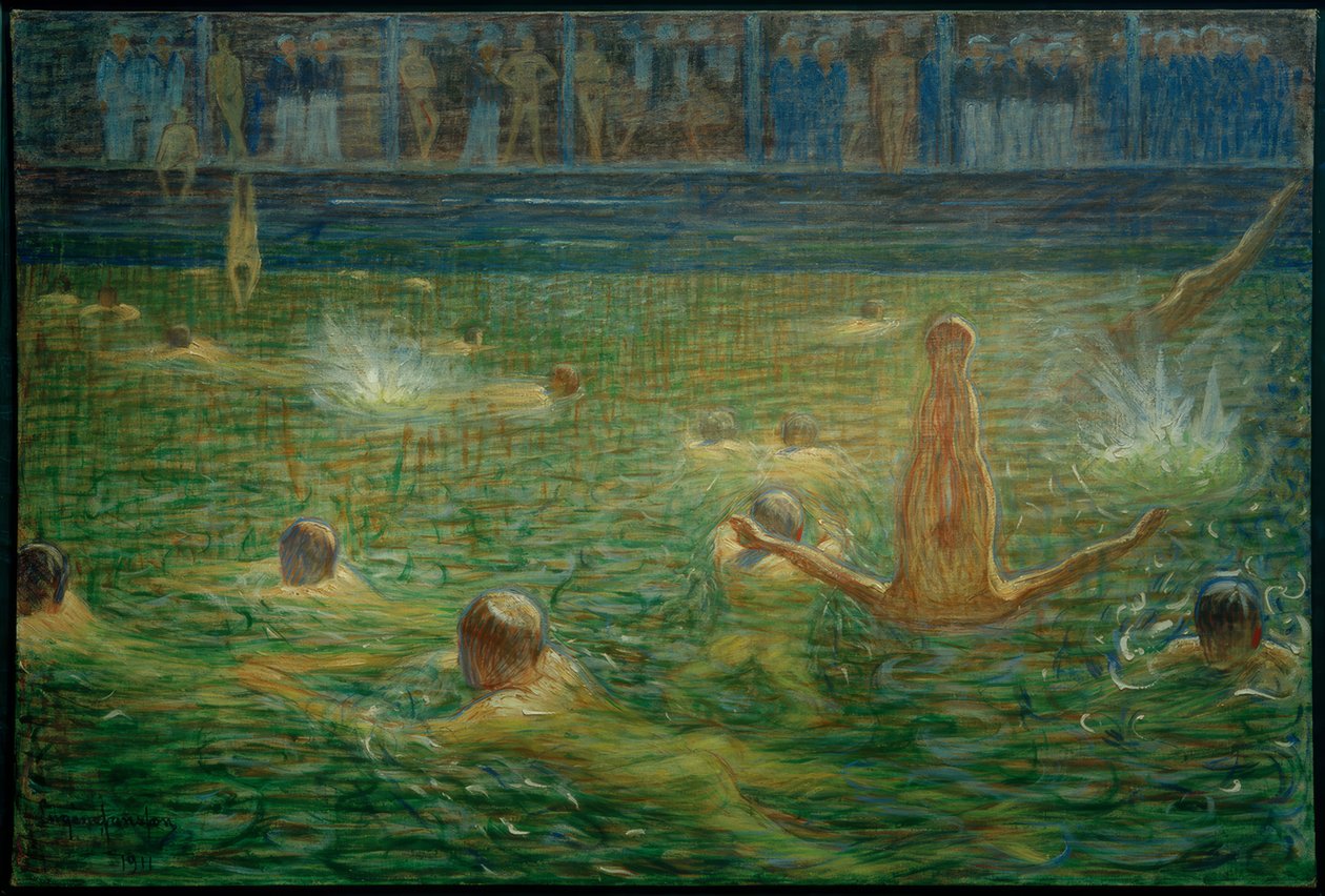 Zimna kąpiel autorstwa Eugène Jansson