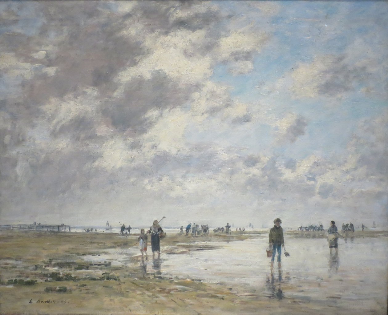 Odpływ, Berck autorstwa Eugene Louis Boudin