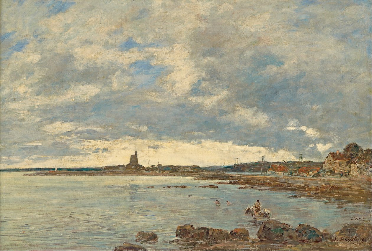 St Vaast-la-Hougue autorstwa Eugene Louis Boudin