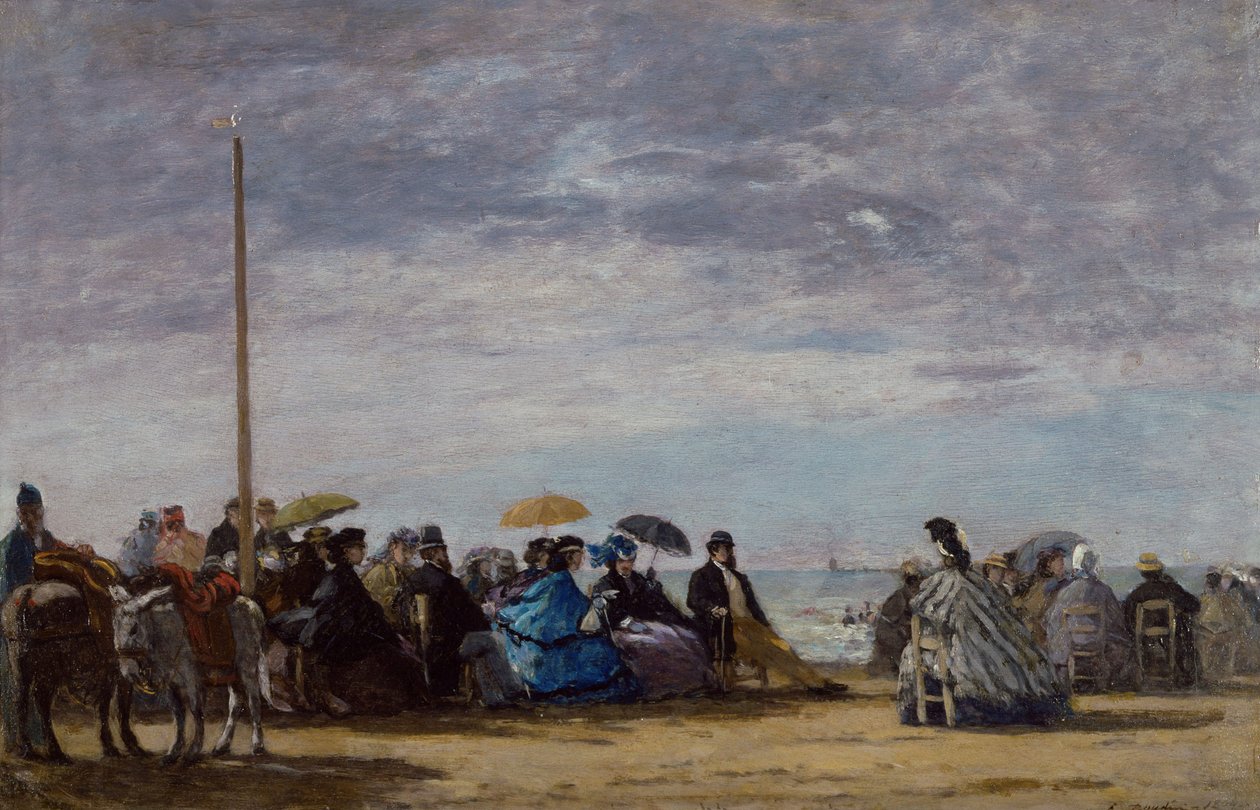 Plaża autorstwa Eugene Louis Boudin