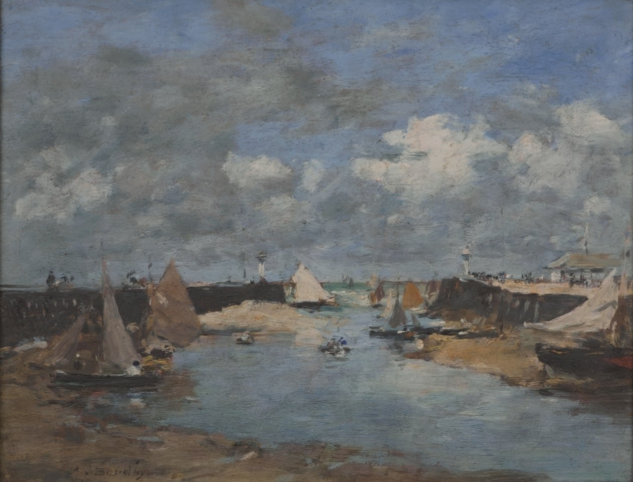 Port Trouville autorstwa Eugene Louis Boudin