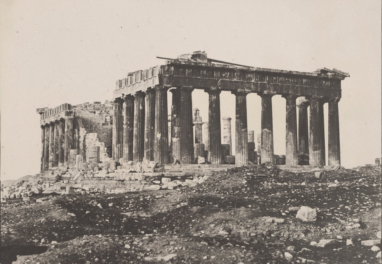 Partenon, 1852 r. autorstwa Eugène Piot