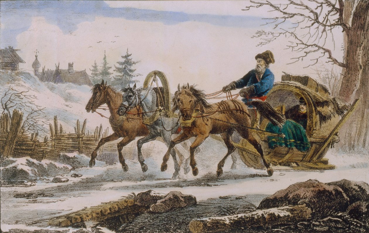 Proso t, 1820 autorstwa Eugéne Pluchart
