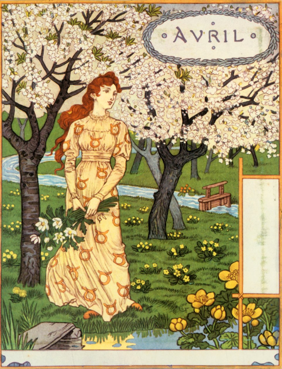 Kwiecień, 1896. autorstwa Eugene Grasset