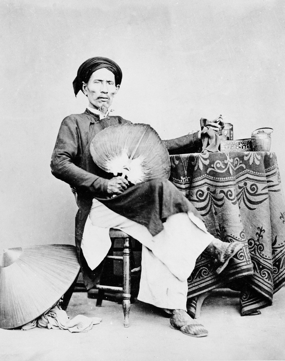 Człowiek z Annamitu, Sajgon, ok. 1870 r. autorstwa European Photographer