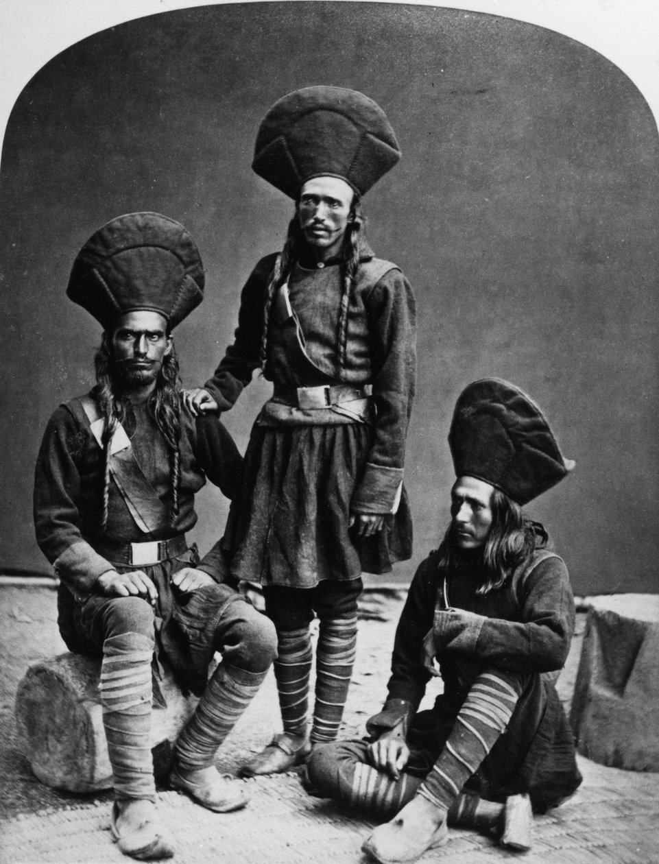 Ladakhis, ok. 1860-80 autorstwa European Photographer