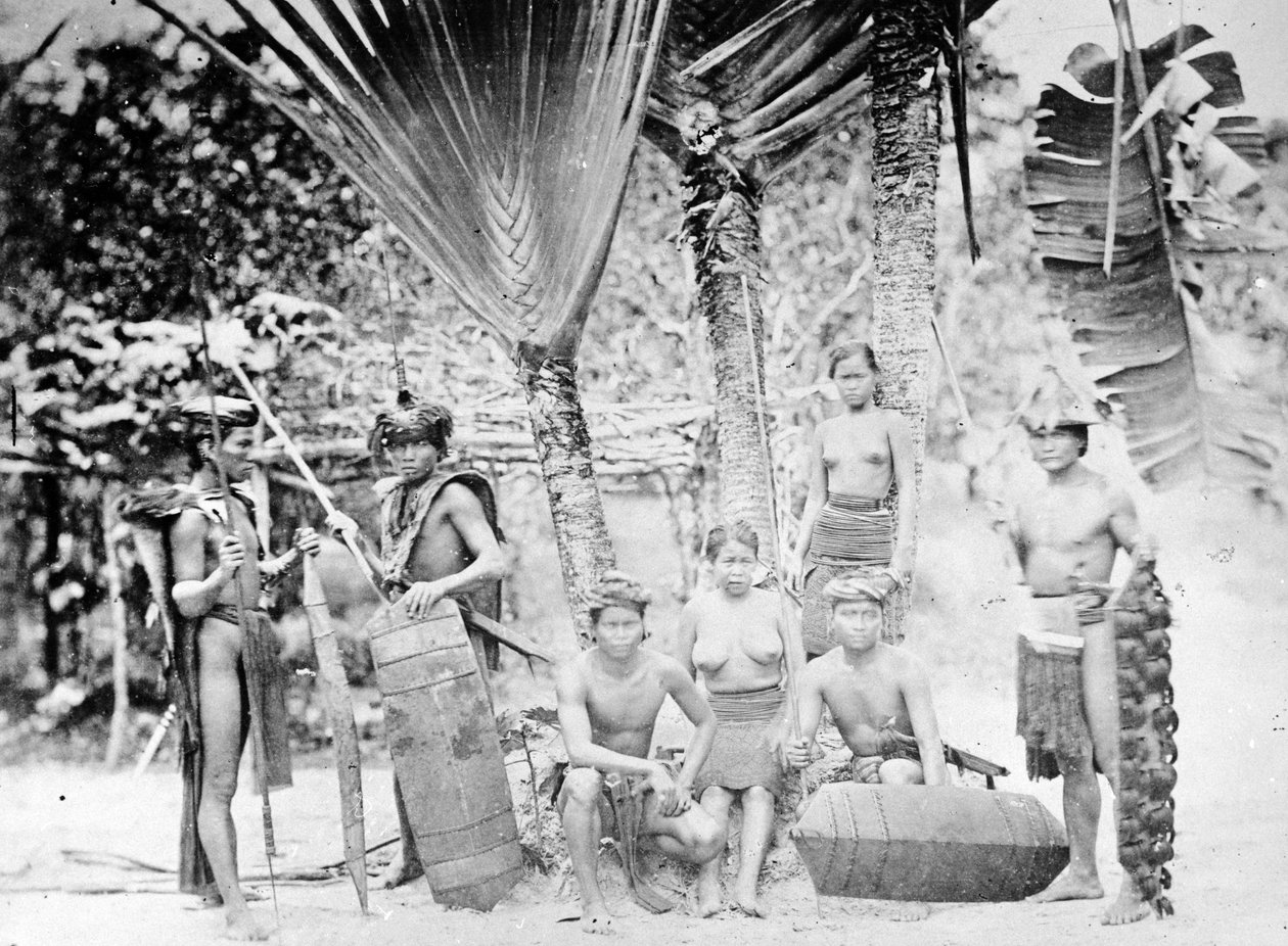 Rdzenni mieszkańcy kontynentalnego Penangu, ok. 1870 r. autorstwa European Photographer