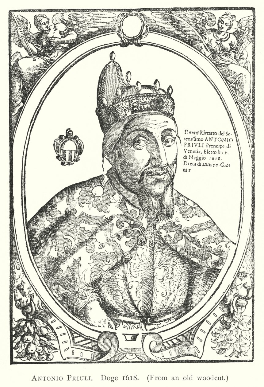 Antonio Priuli, Doge 1618 (rycina) autorstwa European School