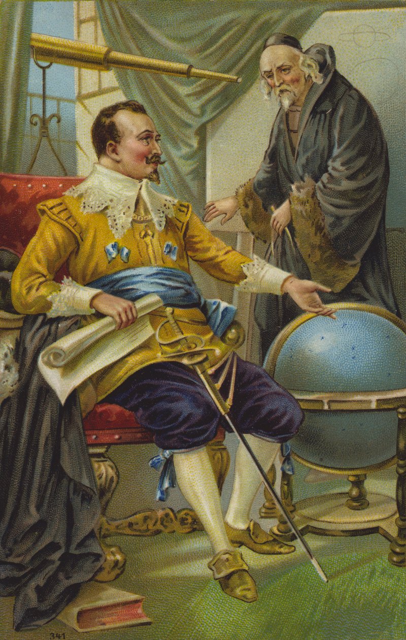 Astronom (chromolitho) autorstwa European School