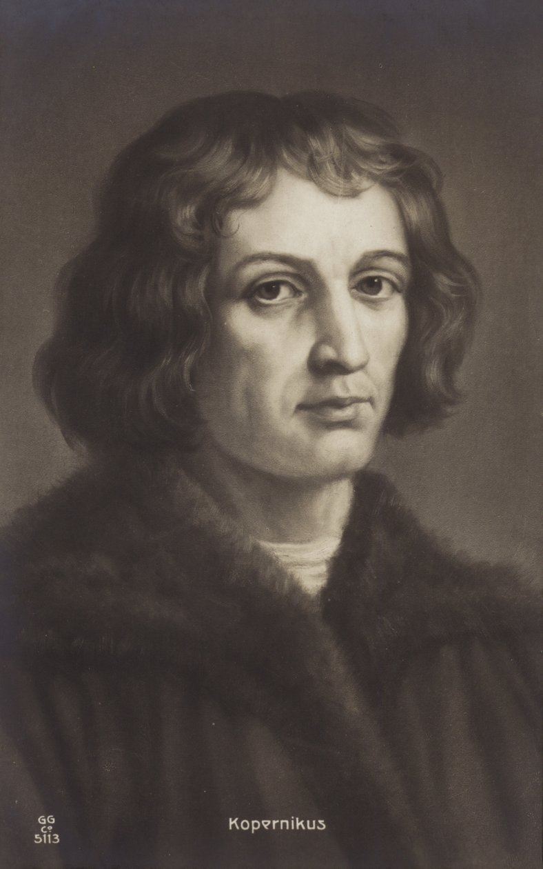 Mikołaj Kopernik (1473-1543), polski astronom (litografia) autorstwa European School