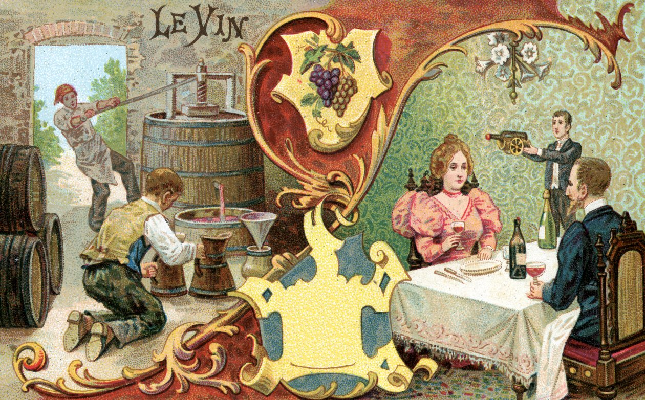 Wino, 1899 autorstwa European School