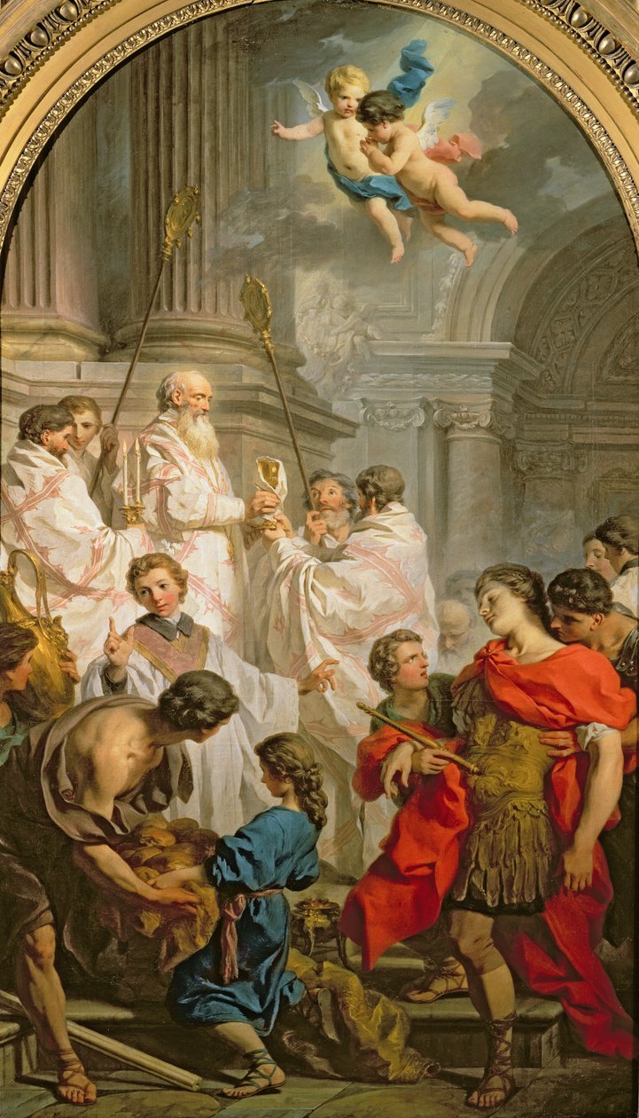 Msza św. Bazylego autorstwa Eustache Le Sueur
