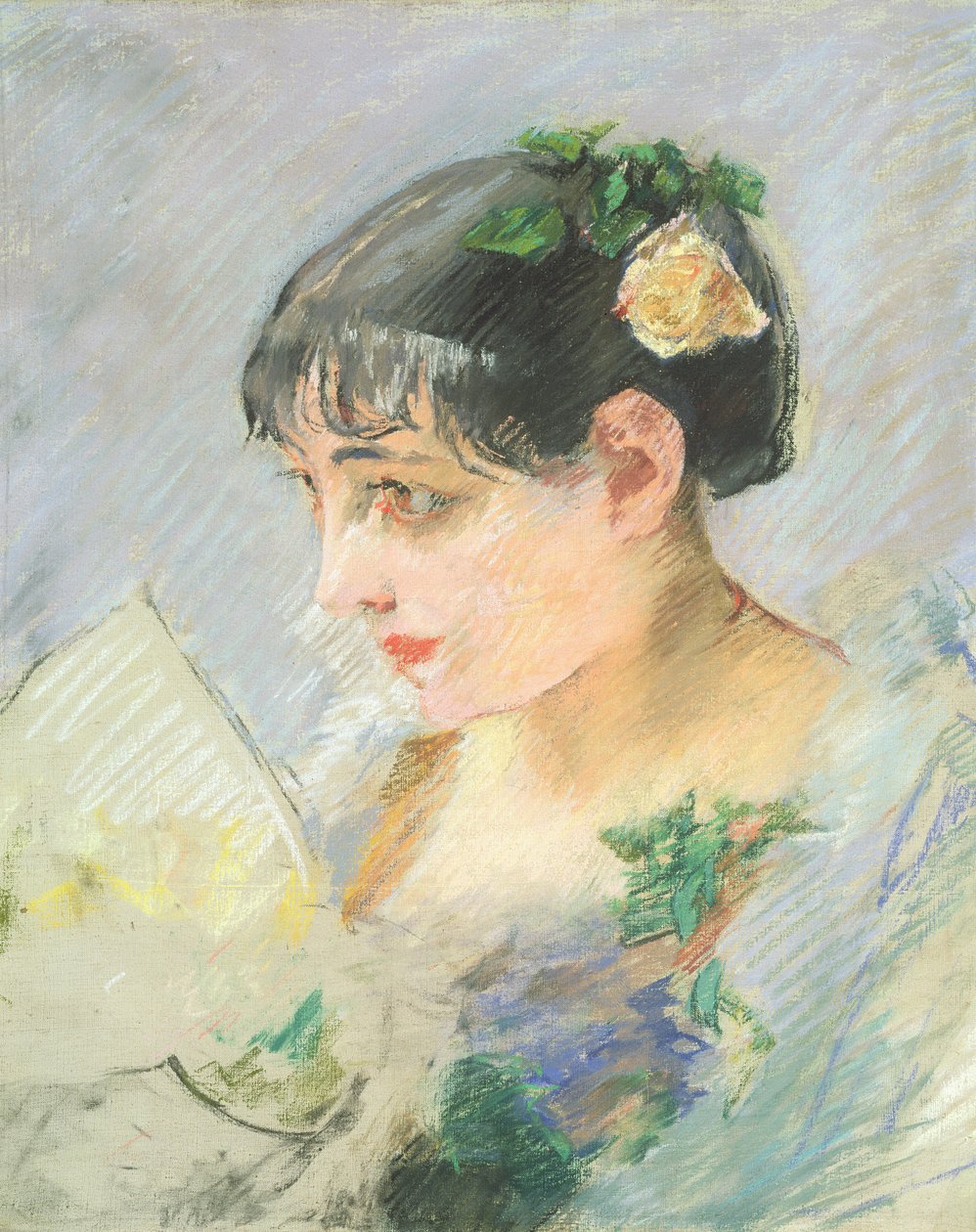 Hiszpanka (pastel na papierze) autorstwa Eva Gonzalès