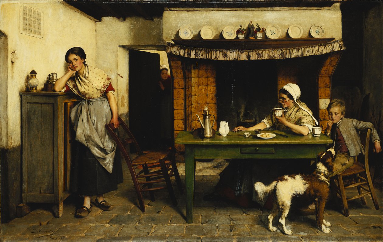 Rozproszenie miłości, 1880 autorstwa Evariste Carpentier