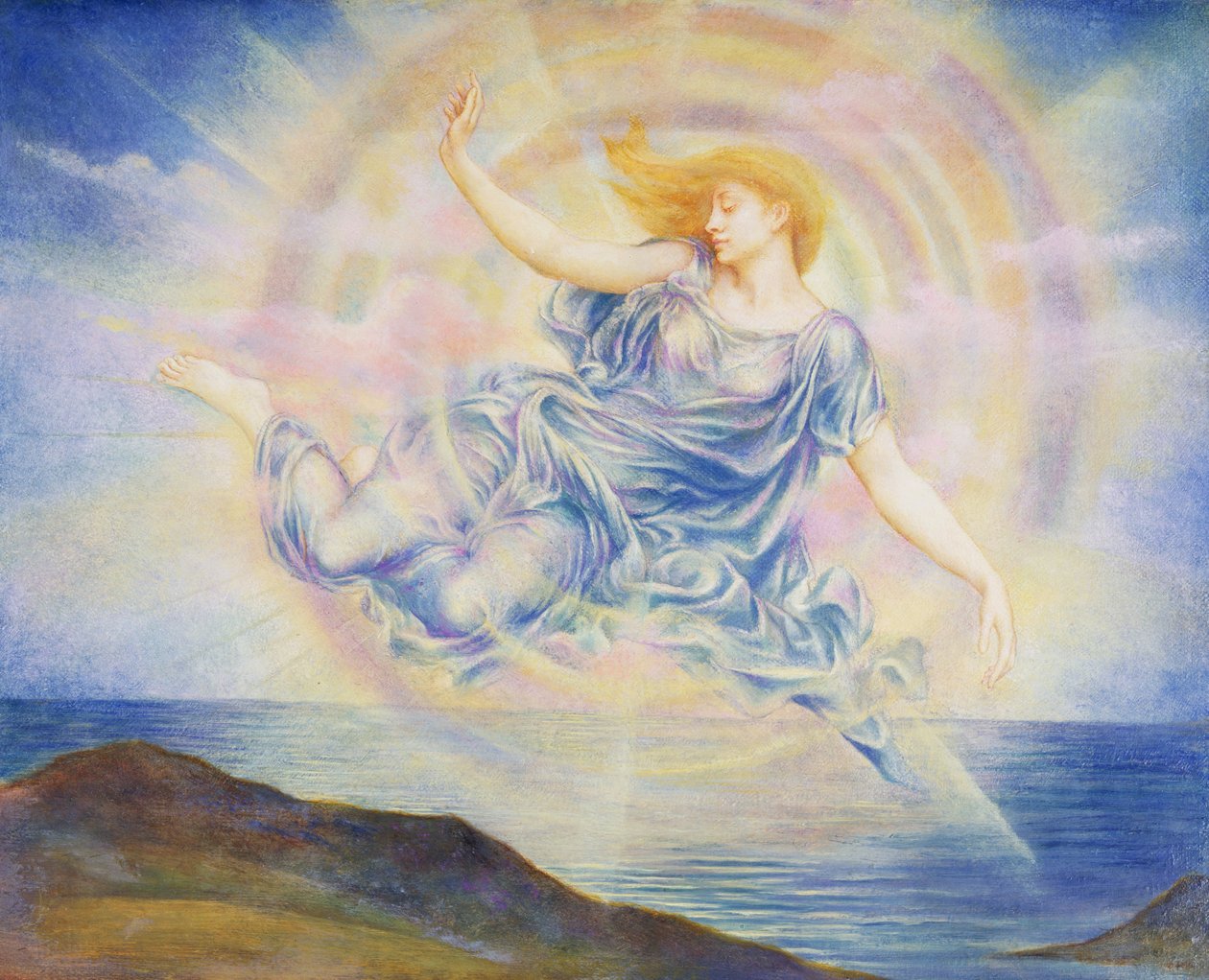 Wieczorna Gwiazda nad Morzem autorstwa Evelyn De Morgan