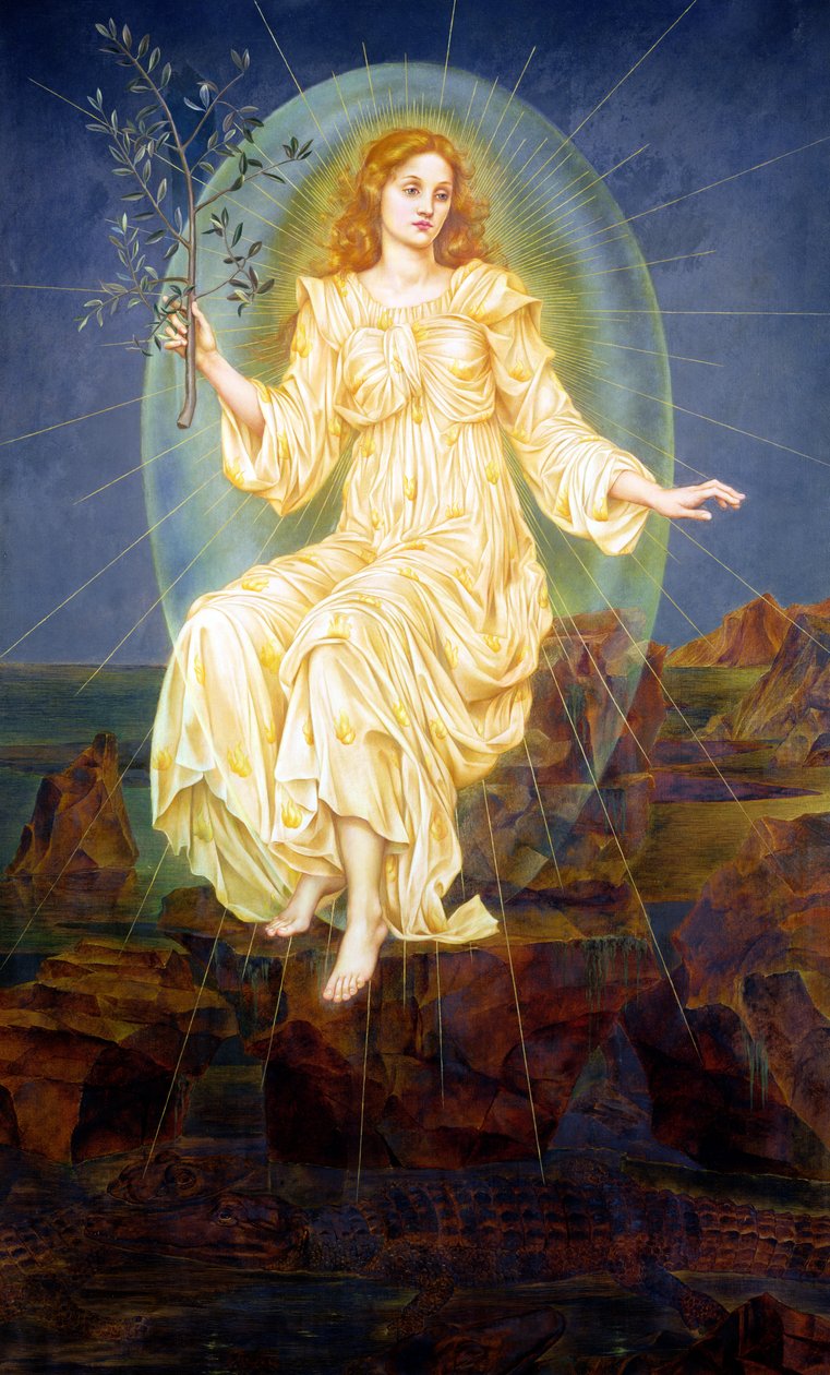Światło w ciemności, 1895 autorstwa Evelyn De Morgan