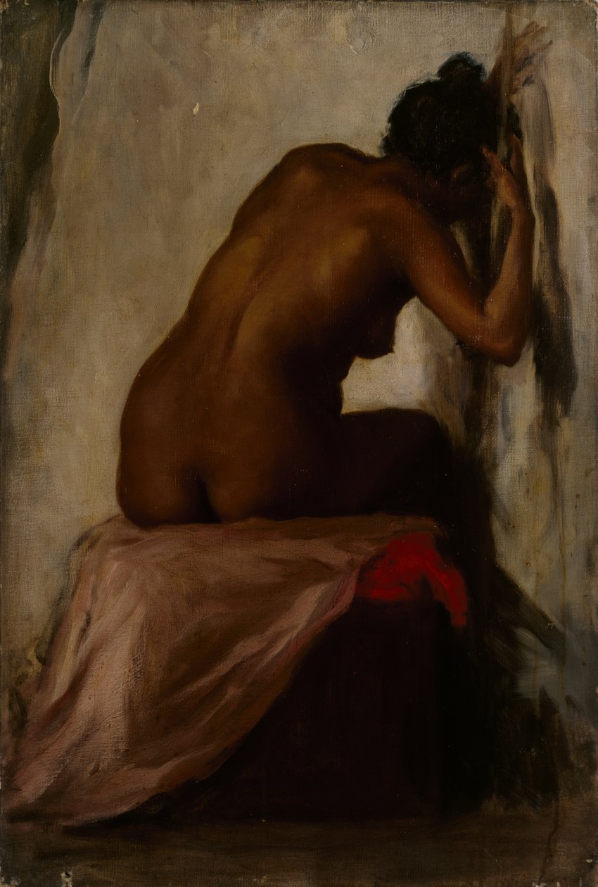 Siedząca postać kobiety, c.1898 [LDUCS-5186] autorstwa Evelyn Cheston