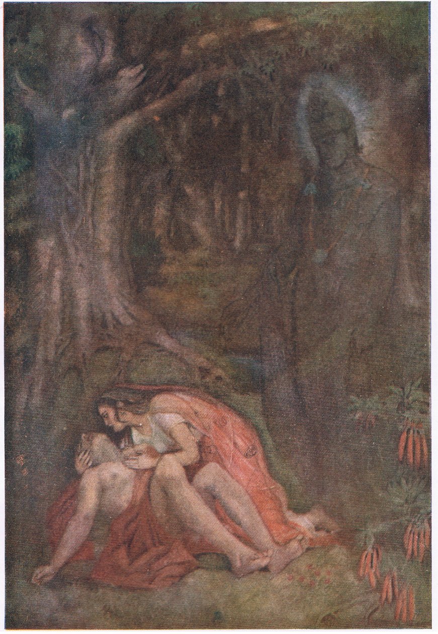 Savitri położyła głowę męża autorstwa Evelyn Paul