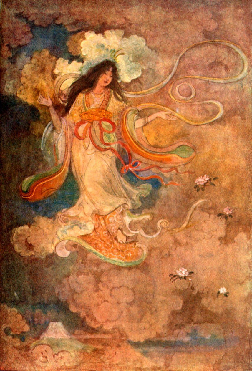 „Sengen, bogini góry Fuji”, 1912. autorstwa Evelyn Paul