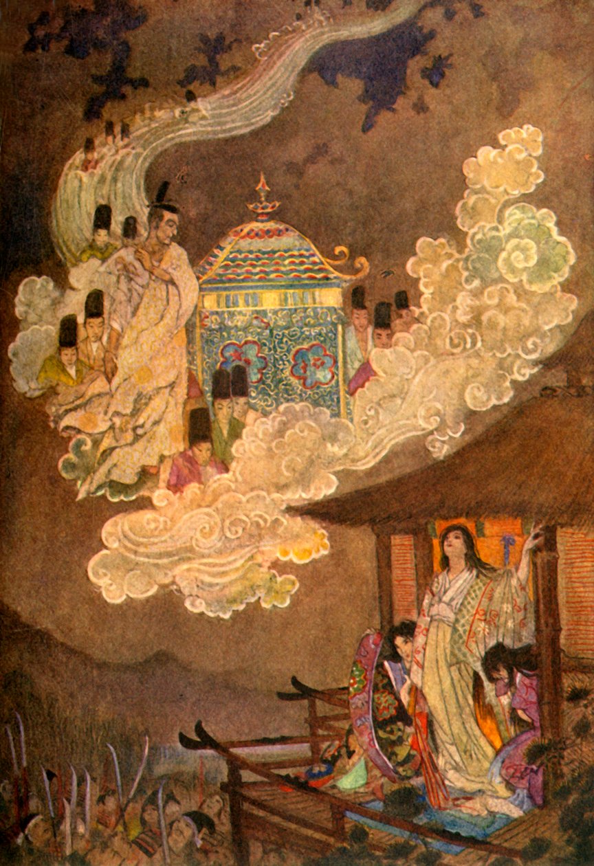 „Ludzie Księżyca żądają Lady Kaguya”, 1912. autorstwa Evelyn Paul