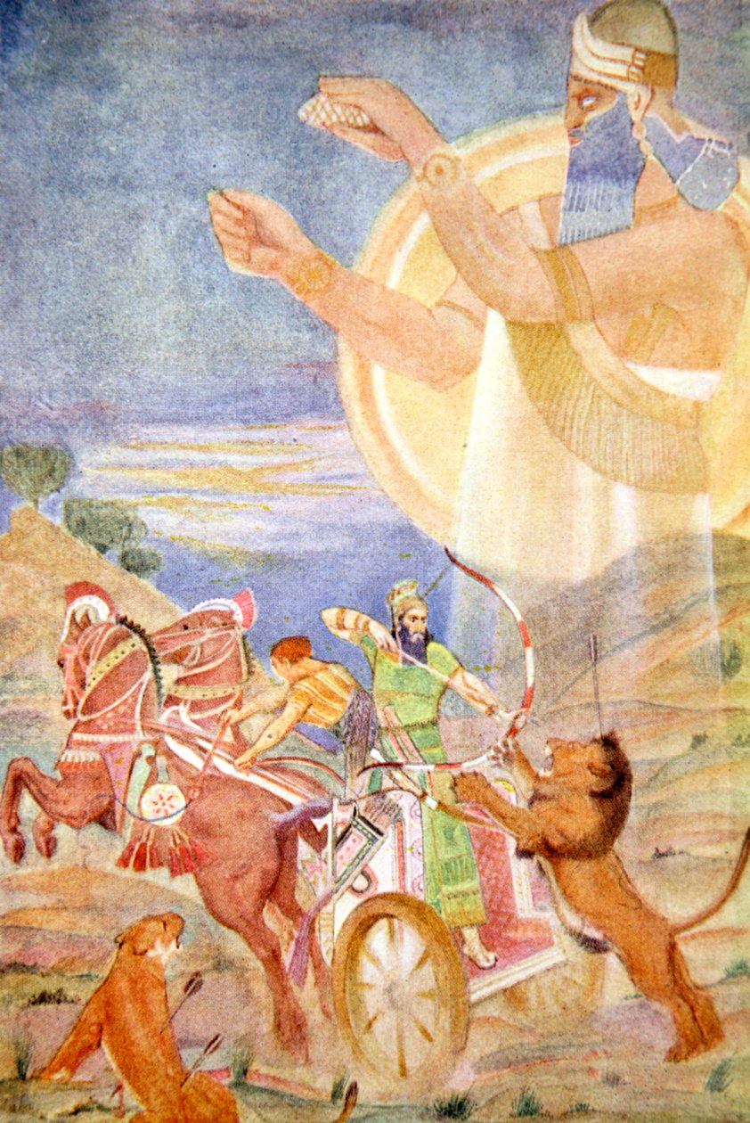 „Tiglath-Pileser I w reżyserii Niniba”, 1916. autorstwa Evelyn Paul