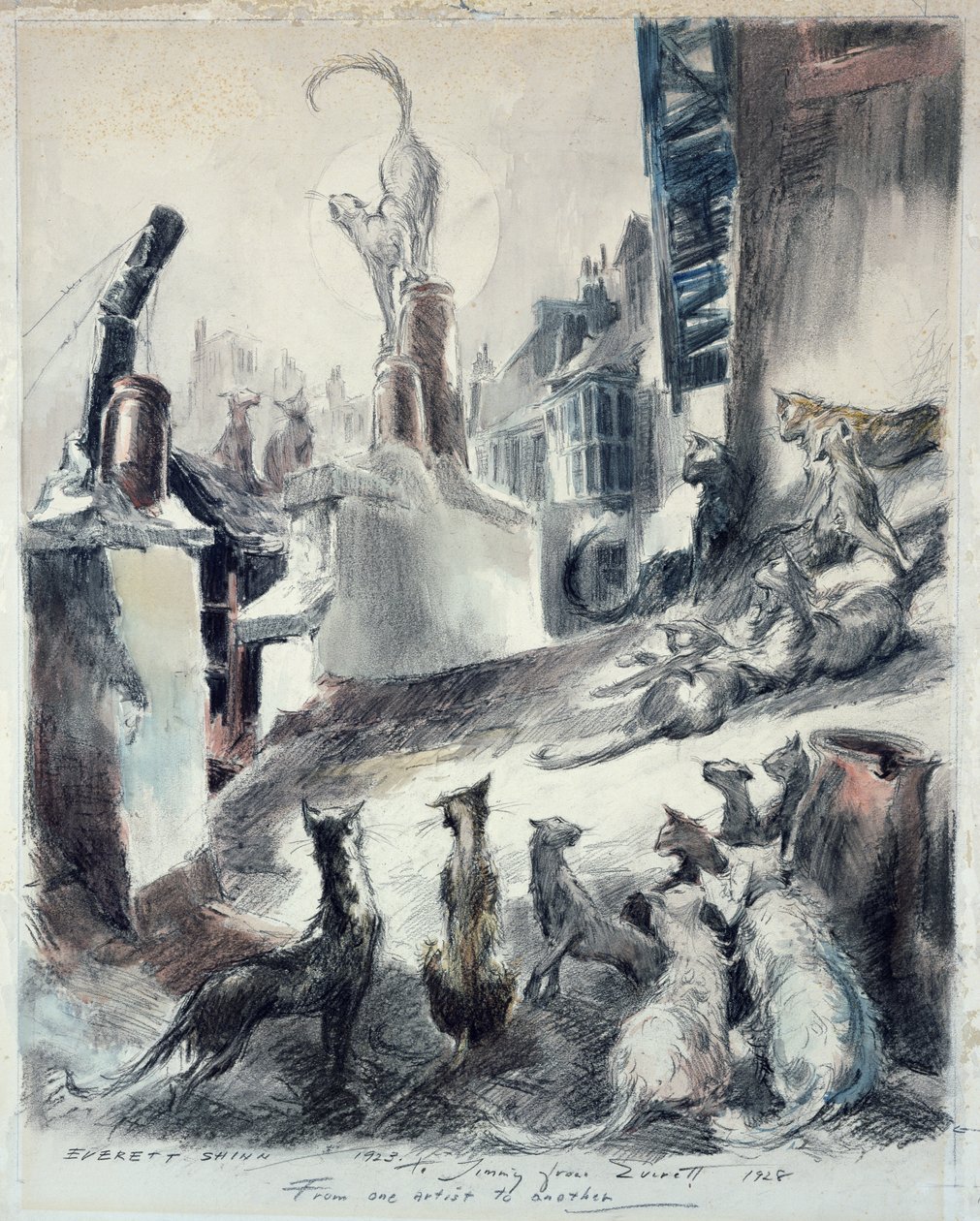 Alley Cats autorstwa Everett Shinn
