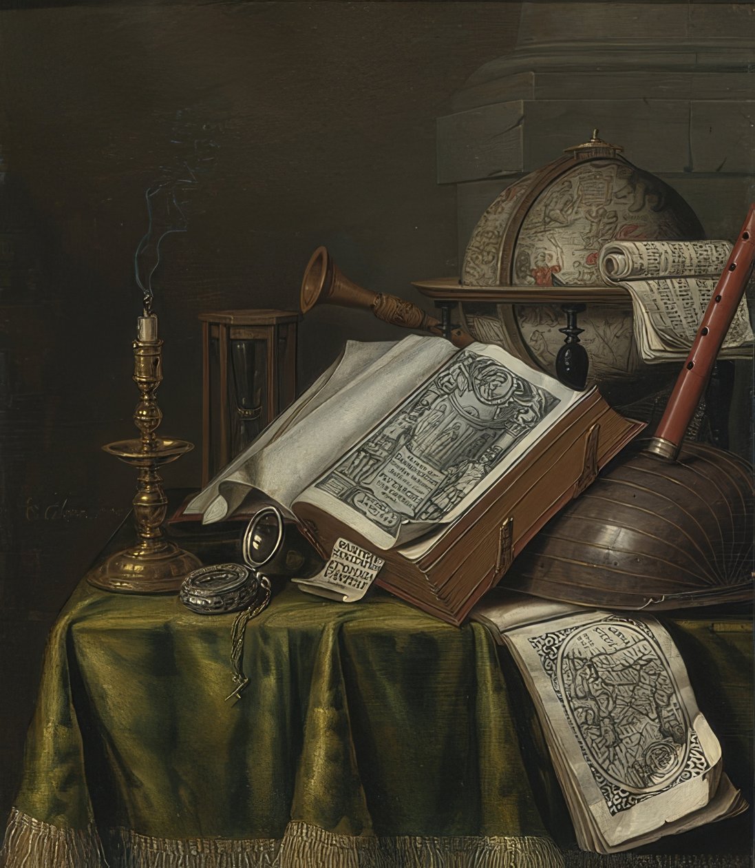 Vanitas martwa natura autorstwa Evert Collier