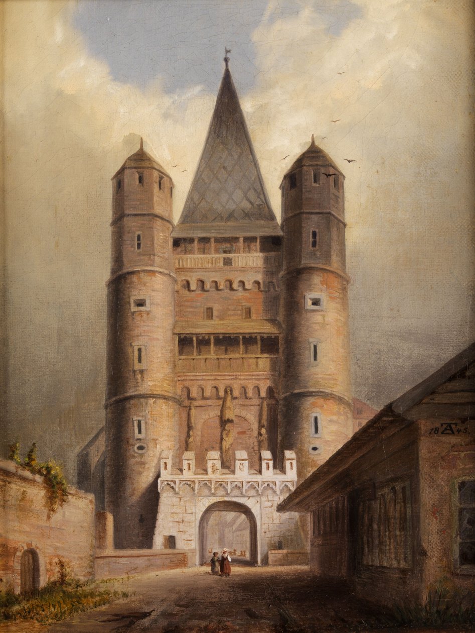 Spalentor w Bazylei autorstwa F. A. Zeuschner