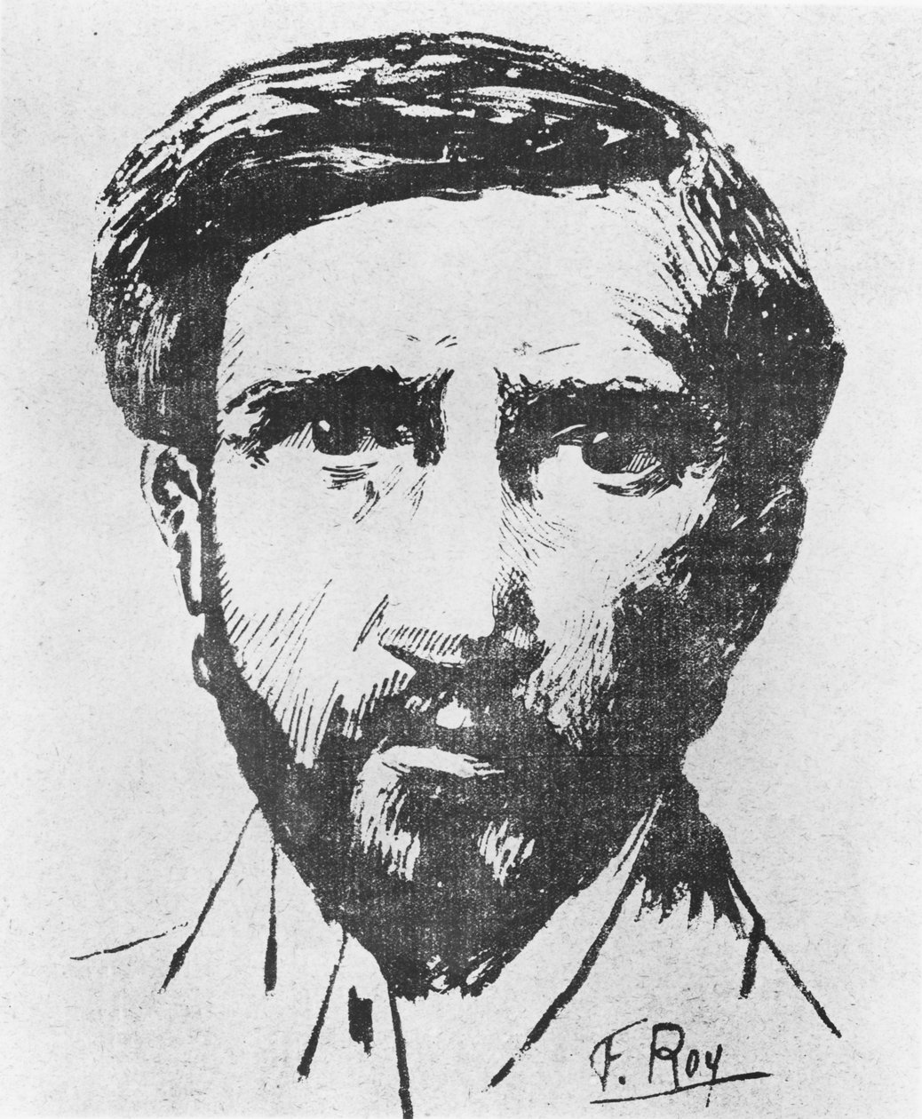 Portret Karola Maurrasa, ok.1898 autorstwa F. Roy