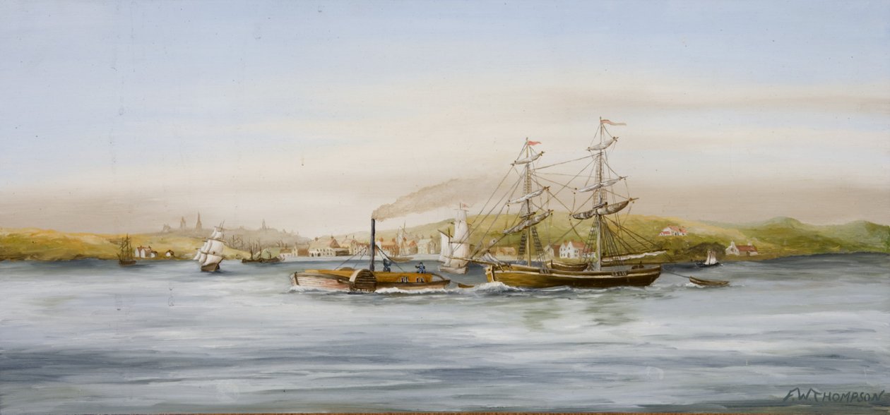 Pejzaż morski autorstwa F. W. Thompson