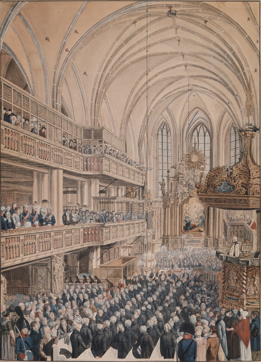 Mikołaja, 1808 (pióro i tusz oraz wc na papierze) autorstwa F.A. Calau