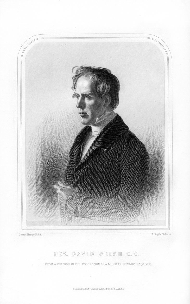 David Welsh, szkocki duchowny i naukowiec, 1870. autorstwa FA Roberts