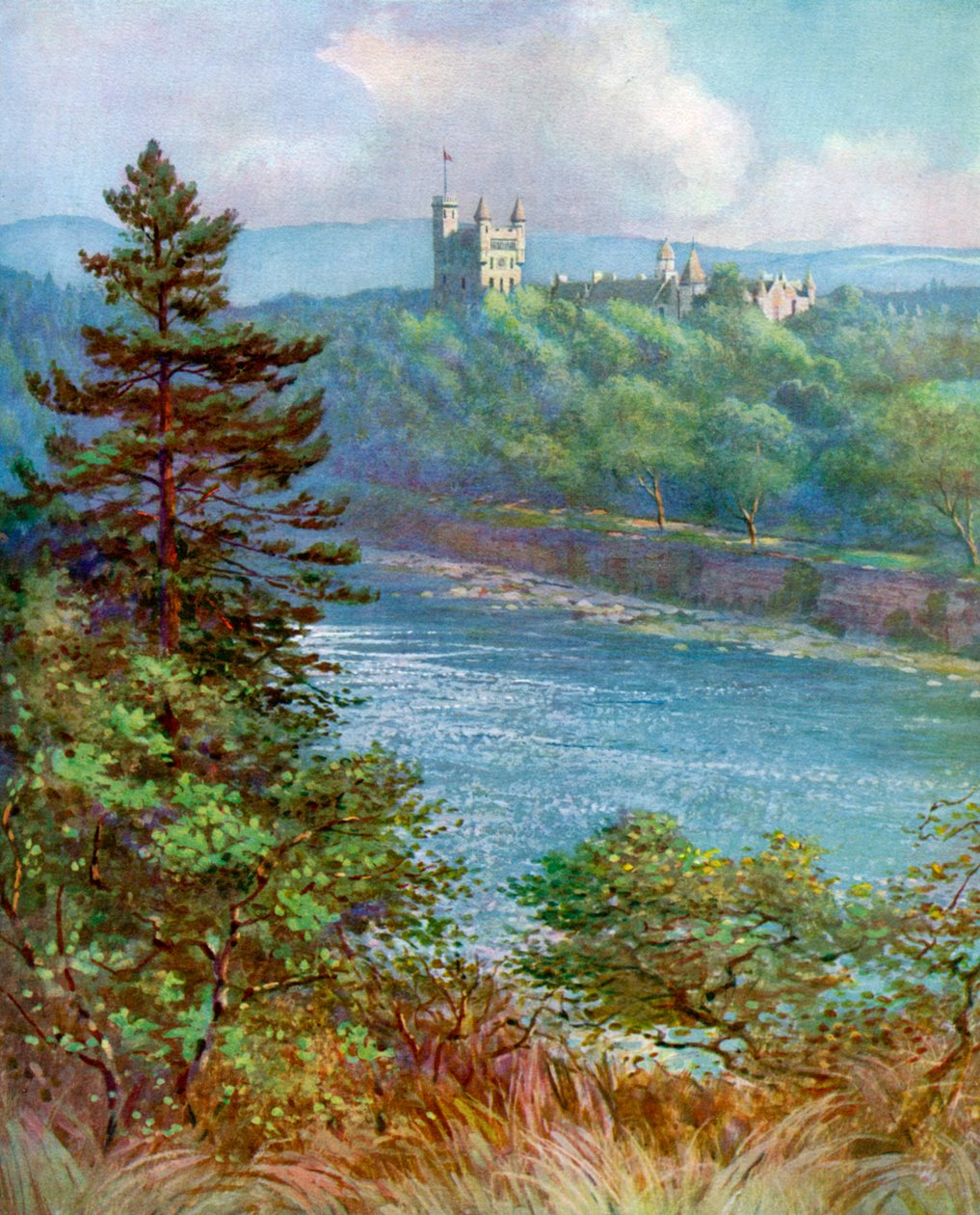 Zamek Balmoral, Aberdeenshire, Szkocja, 1924-1926. autorstwa F. C. Varley