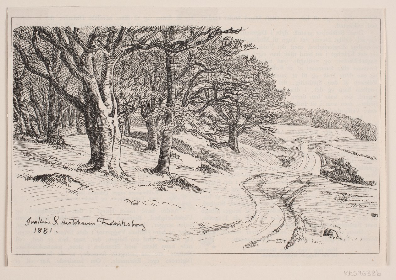 Z Hestehaven, Frederiksborg autorstwa F. Hendriksen